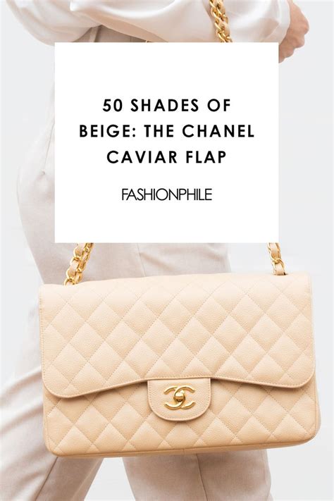 chanel flap beige caviar|50 Shades of Beige: The Chanel Caviar Flap.